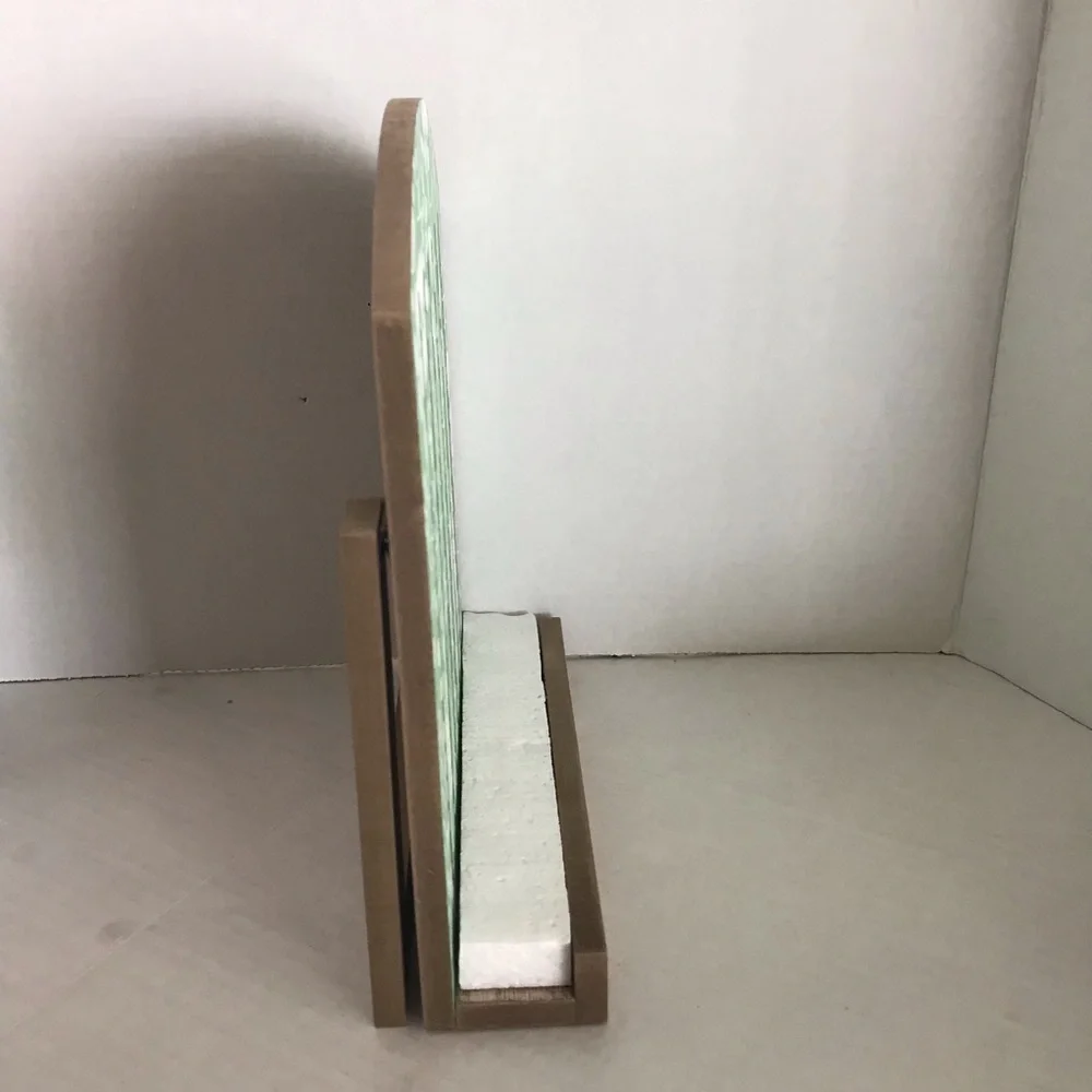 NWT - Farmhouse Wooden Cookbook Stand Relax & Radiate Crate By CULTUREFLY
